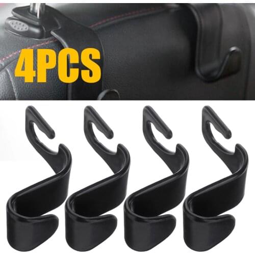 4pcs/lot Universal Car Seat Back Headrest Mount Storage Hook Mini Car Vehicle Back Seat Headrest Hook High Quality Car Coat Hook