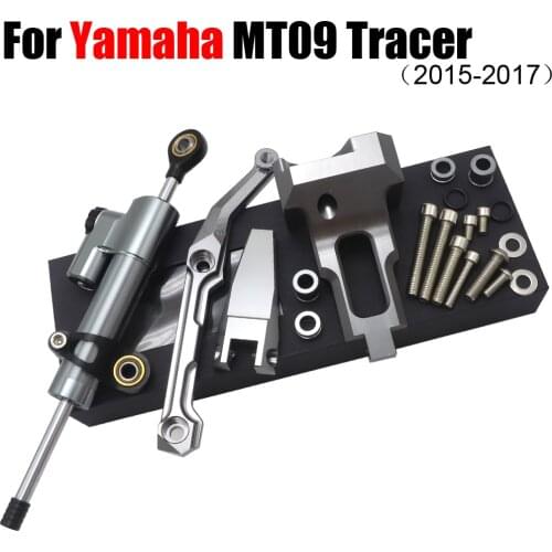 For Yamaha MT-09 MT 09 MT09 Tracer 2015-2017 Motorcycle CNC Aluminum Adjustable Steering Damper Stabilizer Mounting Kit