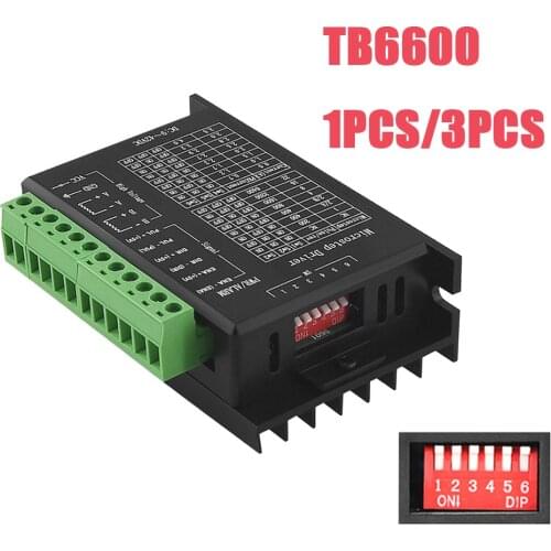 Stepper Motor Driver TB6600 Nema 23 Nema 34 42/57/86 Nema17 4A DC9-40V 1 Axis Stepping Motor CNC Engraving Machine With Box