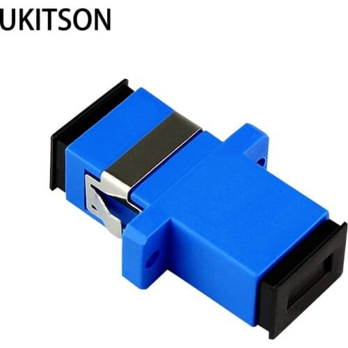 SC To SC Flange Coupler Keystone SC-SC Fiber Optic UPC Adaptor For Communications Network