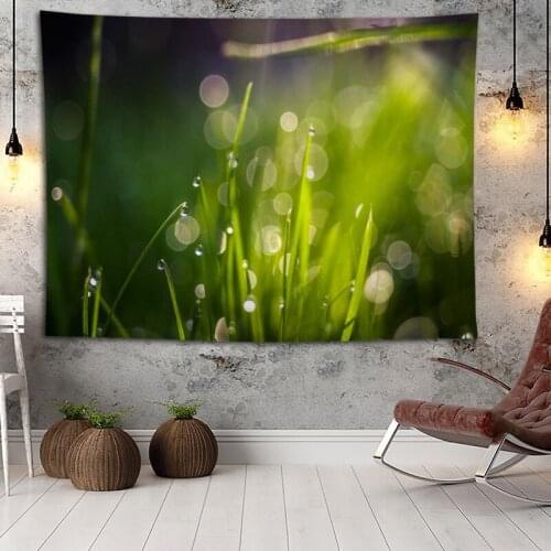 Hot Sale Custom High Quality Grass Wall Hanging HD Landscape 3D Printing Digital Printing Home Decoration Tapestry