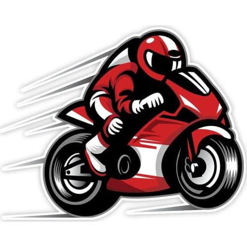Hot Interesting Motorcycle Race Biker Car Sticker Motorcycle Decals KK Decal Vinyl Bumper Accessories PVC 17cm*12cm
