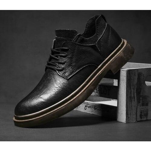 Men Leather Casual Shoes Lace Up Fashion Male Shoes Fashion Sneakers Men Retro Shoes Men Loafers Moccasins Slip on Shoes