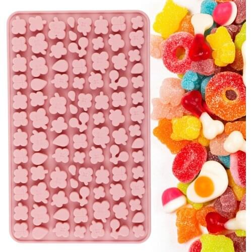 NEW Silicone Gummy Mold Baking Bakeware Cute Cherry Clover Baking For Candy Ice Fudge Resin Chocolate Jelly Cake decoration DIY