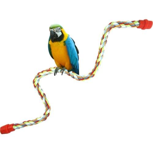 Parrot Cotton Rope Stick Standing Station Hamster Squirrel Springboard Ladder Pet Products Bird Supplies Bird Toys