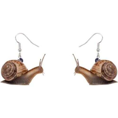 Simple new acrylic snail fashion earrings wholesale