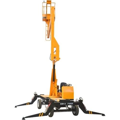Qiyun CE ISO 8m Diesel Engine Type Hydraulic Boom Crank Arm Lift Platform for Sale Can Be Customized