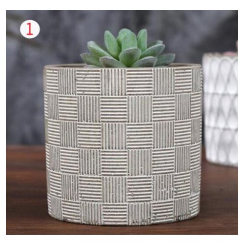 Silica gel Silicone mold Succulent plants cement 3d vase mold DIY concrete tank mold fleshy plant flower pot mould concrete mold