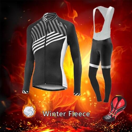 Warm LIV Winter Thermal Fleece Road Bike Clothing Women 2021 Cycling Jersey Set MTB Suit Female Bicycle Clothes Skinsuit Dress