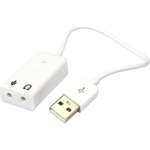 3D USB 2.0 Virtual 7.1 Channel Audio Sound Card Adapter Plug And Play For Instant Audio Playback For Laptop PC WIN 7 Brand New