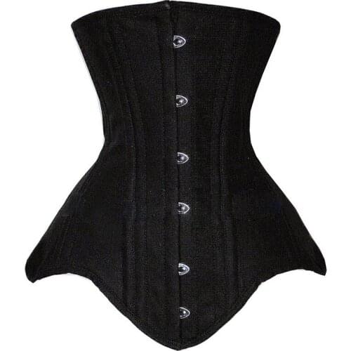 Plus Size Sexy Underbust Corset Bustier Steampunk Steel Boned Slim Waist Control Corset For Women Waist Trainer Corselet