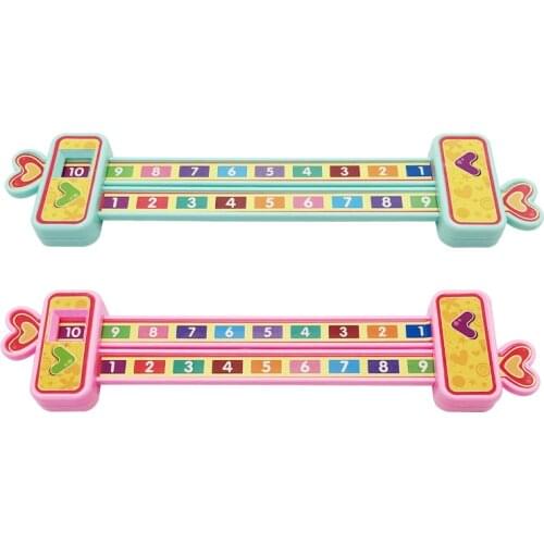 1Pcs ABS Math Number Cognitive Ruler Preschool Children Math Learning Aids Nice Gift for Kids Teaching Early Education Toy