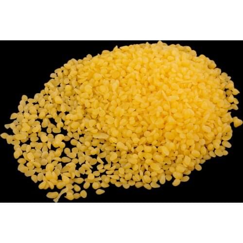 100% Pure Organic Yellow Beeswax Pastilles Pellets Beads DIY Cosmetic Products Soaps Grade Premium DIY Lip Balm