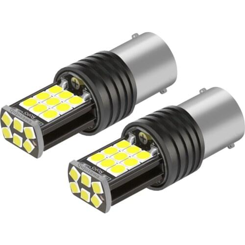 2PCS 1156 P21W 7506 BA15S R5W Super Bright LED Car Tail Brake Lights Turn Signal Bulbs Auto Backup Reverse Lamp Red White Yellow