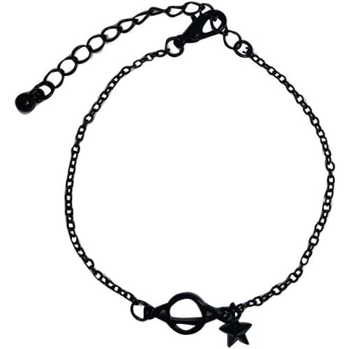 20 pcs/lot fashion women jewelry metal black star planet bracelet