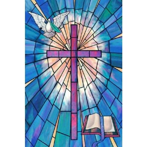 JMINE Div 5D cross Christian Jesus Bible Dove Full Diamond Painting cross stitch kits art Religious 3D paint by diamonds