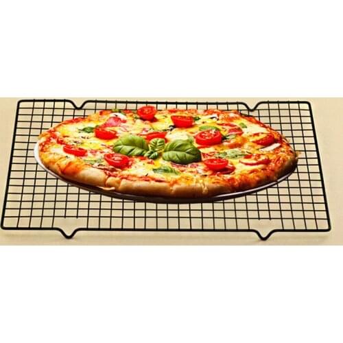 Carbon Steel Nonstick Baking Tray Metal Cake Bread Cooling Rack Grid Net Kitchen Gadget Baking Tools Accessories