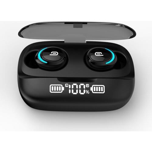 SS TWS055 Wireless Bluetooth 5.0 LED Display Earphone Touc Hi-Fi Ultraligh Sports Headset Support Gaming Mode Phones HD Call