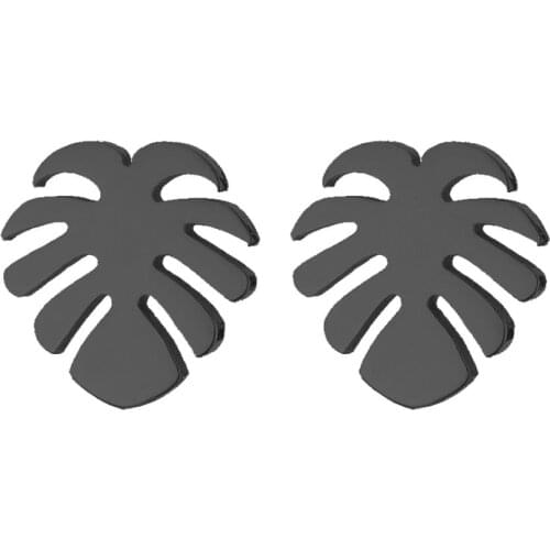 Bohemia Tropical Leaf Earrings Women Jewelry Vintage leaves Stud Earrings Piercing Ear Studs Stainless Steel Bijoux