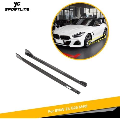 Side Skirts Apron Body Kits for BMW Z4 G29 M Sport 2019 - 2021 Carbon Fiber Side Door Bumper Skirts Apron Bodykit
