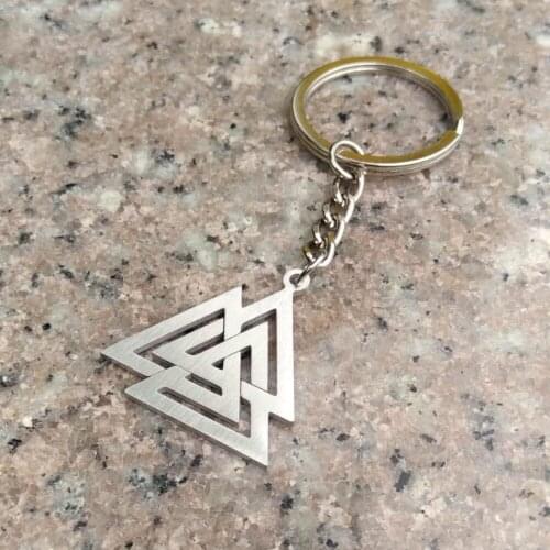 Valknut keychain amulet Walknut Ancient Viking Odin amulet Nordic talisman Scandinavian Viking Jewelry Gift Idea 12pcs