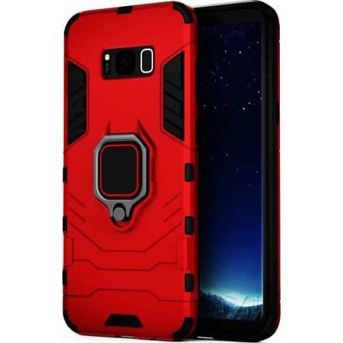 For Samsung Galaxy S8+ Case Stand Holder Magnetic Car Ring Phone Back Cover For Samsung S 8 S8 Plus Cover Shockproof Hard Bumper