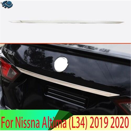 For Nissna Altima (L34) 2019 2020 Stainless Steel Cover Rear Boot Door Trim Cover Trunk Lid