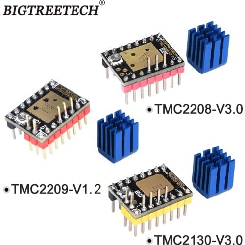 BIGTREETECH TMC2208 V3.0 TMC2209 UART TMC2130 SPI Stepper Motor Driver Stepstick Mute For SKR V1.3 Pro MKS 3D Motherboard