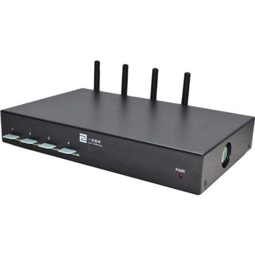Ejoin 4 ports voip gateway goip voice and sms modem with gsm mobile phone sims equipment