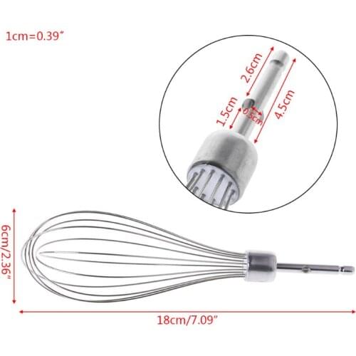 Electric Egg Beater Accessories Frother Mixer Whisk Stainless Steel Kitchen Tool