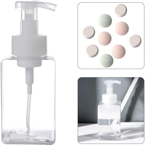 New Type Foam Dispenser Bottle Refillable Soap Liquid Foaming Bottle Outdoor Home Dual Use Facial Cleanser Shower Gel Shampoo