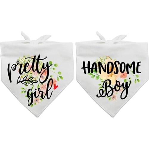 Pretty Girl Handsome Boy Pet Dog Scarf Wedding baby bridal Bridal Gender Reveal Party Photo Prop Dog Lovers Owner Gift present