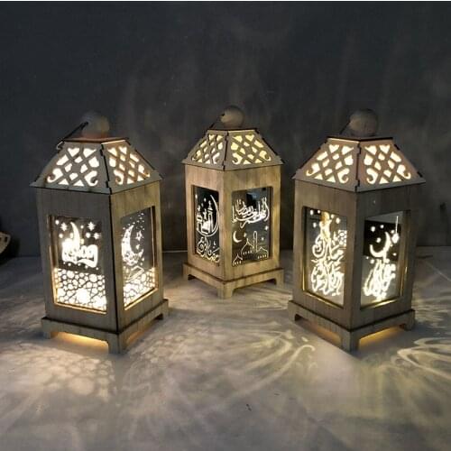 Liviorap 2020 Happy EID Mubarak LED Lights Festival Lantern Ramdan Decoration for Home Islamic Muslim Party Decor Supplies