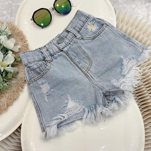 Fashion Baby Girl Shorts Toddler Summer Short Pants Solid Color Jeans 3-7 Years Kids Short Child Panties Infant Girls Bottoms