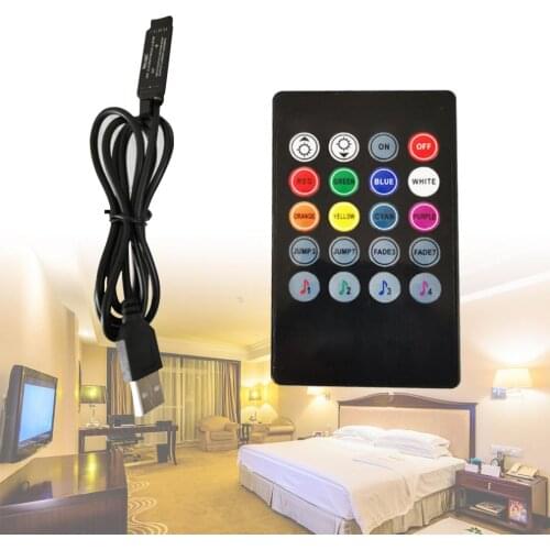 20 Keys 5V Music Infrared Controller RGB Controller Adjust Brightness for LED Strip Lights New