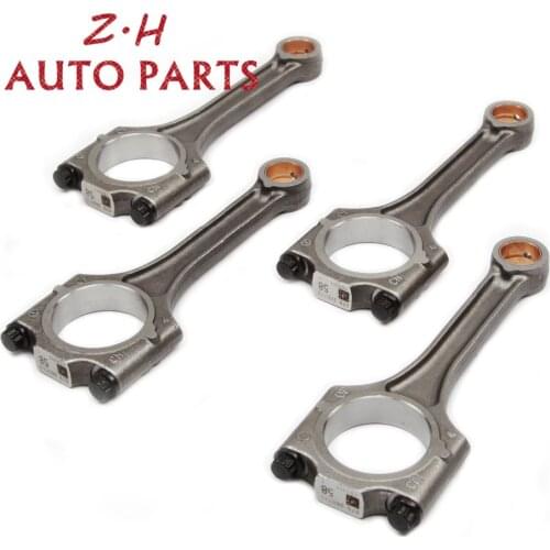 New 4Pcs Engine Conrod Connecting Rod 036 198 401 For VW Golf Polo Beetle Caddy Skoda Fabia Seat Leon 1.4L 036198401G Pin 17mm