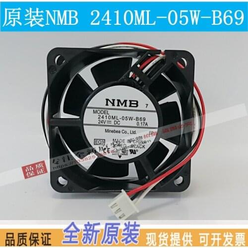 NEW NMB-MAT NMB 2410ML-05W-B69 6025 DC24V0.17A frequency cooling fan