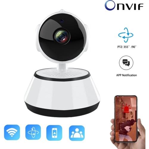 ONVIF 1080P HD WiFi PTZ Camera Mini Indoor Wireless Security Camera Smart Home WiFi IP Camera with Auto Tracking Alarm Sound