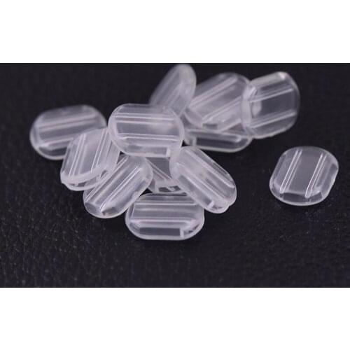 50pcs plastic Earrings Backs Jewelry Rubber Back Silicone Round Ear Plugging Blocked Earring Back Stoppers for DIY Earrings