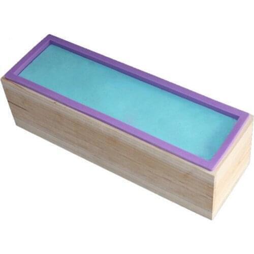 1200ML Silicone Soap Molds Rectangular Wooden Box With Flexible Liner Soap Making Supplies For DIY Handmade Loaf Mould Soap Mold