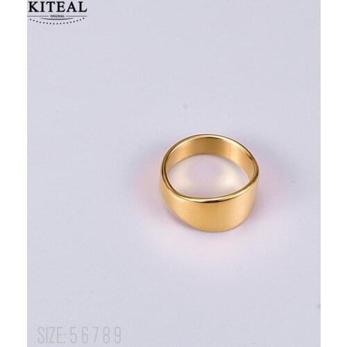 KITEAL online shopping india Gold color size 6 7 8 Girl wedding rings circular Jewelry on the neck luxury