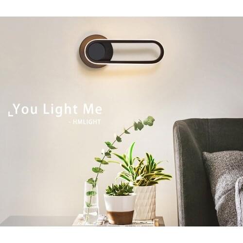 Bedroom Bedside Foyer LED Wall Lamp Light 330° Rotatable Adjustable Light Angle Indoor Simple Lightting Fixture 12W AC110/220V