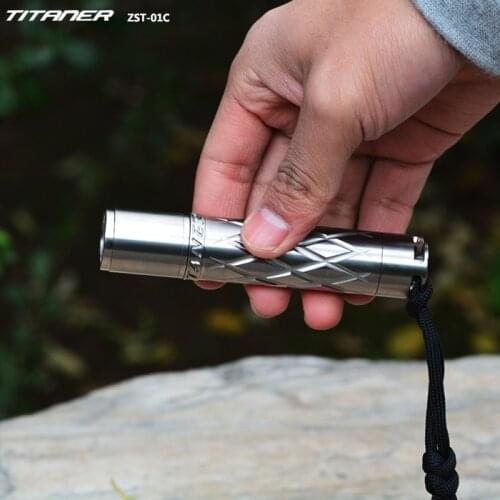 Titaner High Quality Titanium Alloy Flashlight Torch 3 Modes