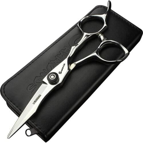 Japanese stainless steel 440C pet scissors hairdressing scissors 5.5 inch 6 inch flat shear thinning tooth shear tool kit