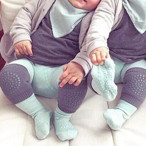 1 Pair Infant Toddler Knee Pads Anti Slip Crawling Baby Knees Protector Safety Leg Warmers Crawling Accessory Infants Knee Pads