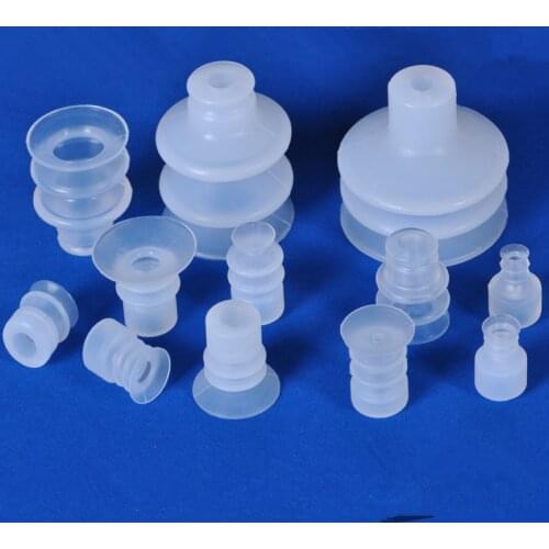 10pcs big head three- layer vacuum pneumatic components silicone sucker MP-15 series white suction cups