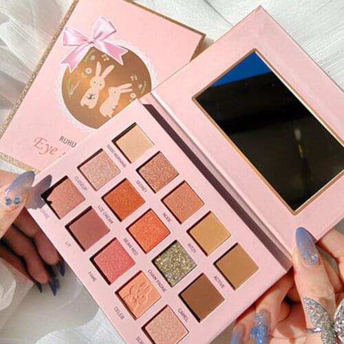 15-Color Eyeshadow Palette Anti-Sweat Pearlescent Matte Cheap Earth Color Beginners