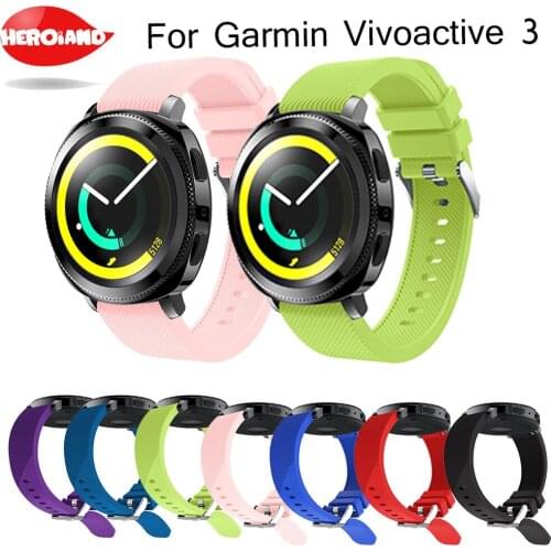 20mm Soft Silicone Strap For Xiaomi Huami Amazfit Bip Youth Wrist Bracelet for Garmin Vivoactive 3 Watchband For Samsung Gear S2
