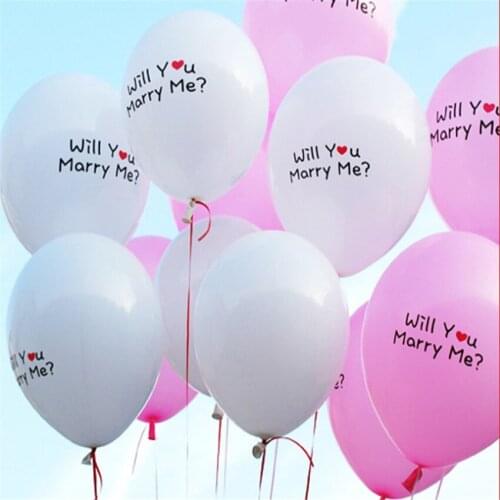 50pcs 12 Inch I LOVE YOU Pearl Latex Balloons Wedding Globos Party Birthday Balloons for Christmas Wedding Decorations 7ZSH032-Z