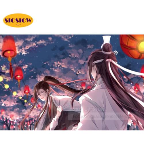 5D Diy Diamond Paintings Modaozushi Chinese Cartoon Figure 3D Diamond Mosaic Embroidery Full Round Cross Stitch Decor Room Gifts